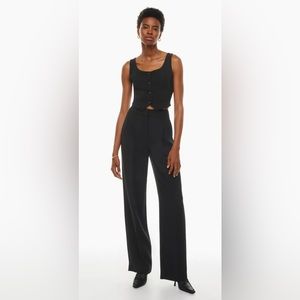 Aritzia Wilfred The Effortless Pant Black Size 8 Tall